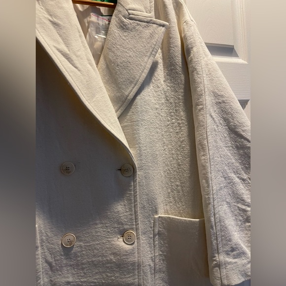 United Colors of Benetton double breasted longline coat - Picture 5 of 7